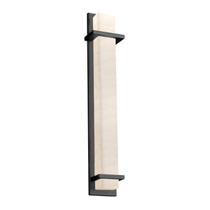 Justice Designs - PNA-7616W-WAVE-MBLK - LED Outdoor Wall Sconce - Porcelina - Matte Black