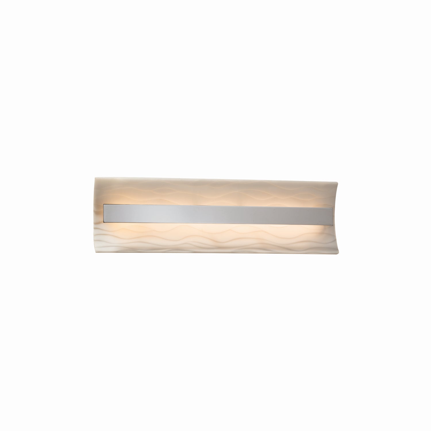 Justice Designs - PNA-8621-WAVE-CROM - LED Linear Bath Bar - Porcelina - Polished Chrome