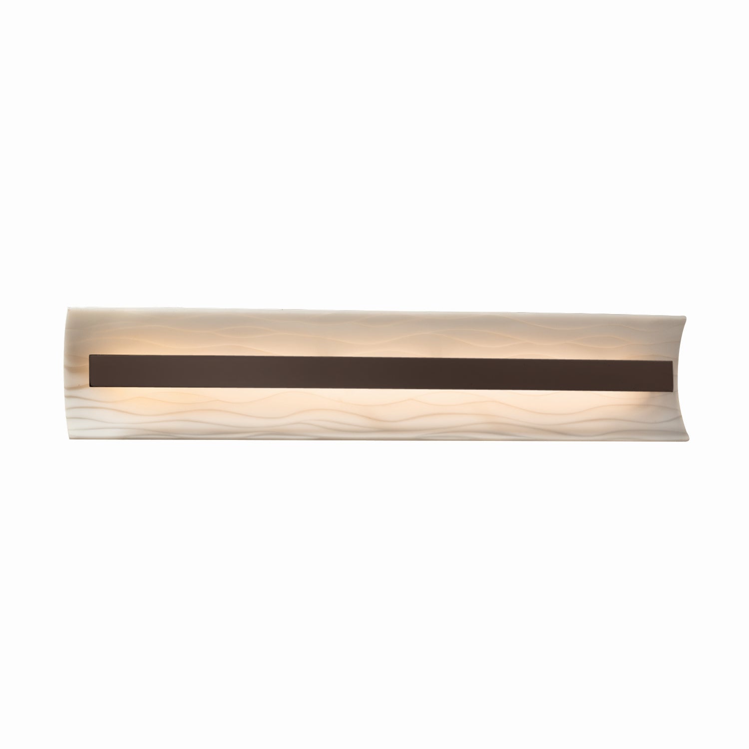 Justice Designs - PNA-8625-WAVE-DBRZ - LED Linear Bath Bar - Porcelina - Dark Bronze