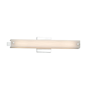 Justice Designs - PNA-8681-WAVE-CROM - LED Linear Bath Bar - Porcelina - Polished Chrome