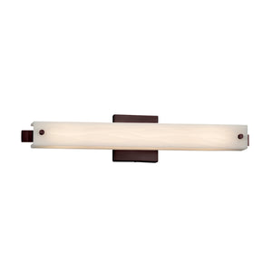 Justice Designs - PNA-8681-WAVE-DBRZ - LED Linear Bath Bar - Porcelina - Dark Bronze