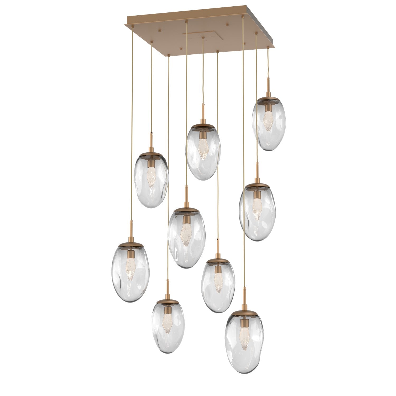 Hammerton Studio - CHB0067-09-NB-GC-C01-L1 - LED Pendant - Meteo - Novel Brass