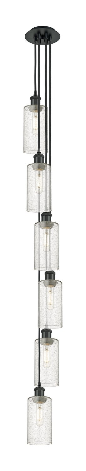 Innovations - 106B-6P-BK-G434-7SDY - Six Light Pendant - Downtown Urban - Matte Black