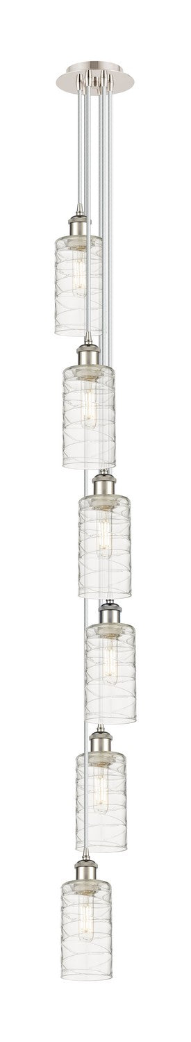 Innovations - 106B-6P-PN-G434-7DE - Six Light Pendant - Downtown Urban - Polished Nickel