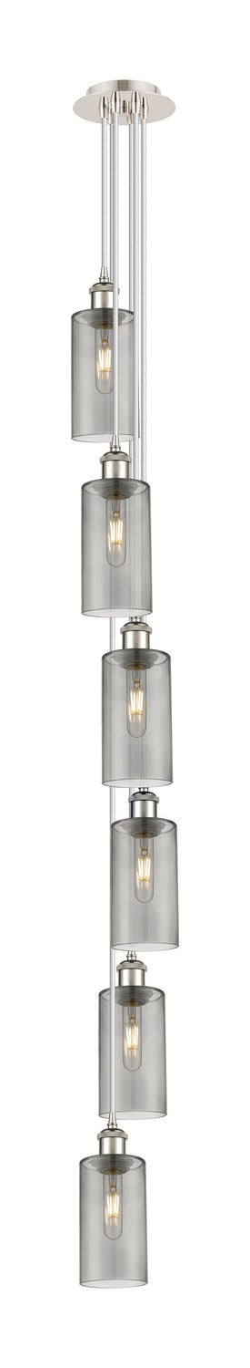 Innovations - 106B-6P-PN-G434-7SM - Six Light Pendant - Downtown Urban - Polished Nickel