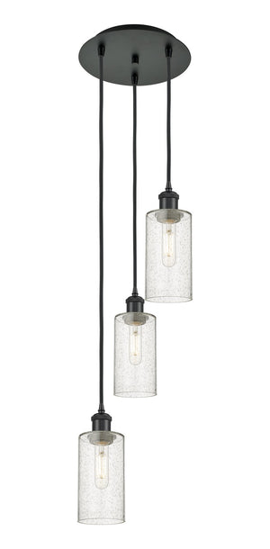 Innovations - 113B-3P-BK-G434-7SDY - Three Light Pendant - Downtown Urban - Matte Black