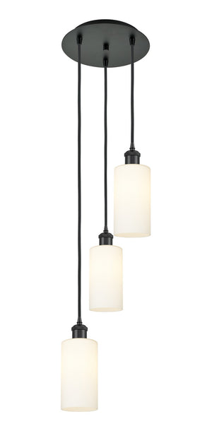 Innovations - 113B-3P-BK-G434-7WH - Three Light Pendant - Downtown Urban - Matte Black