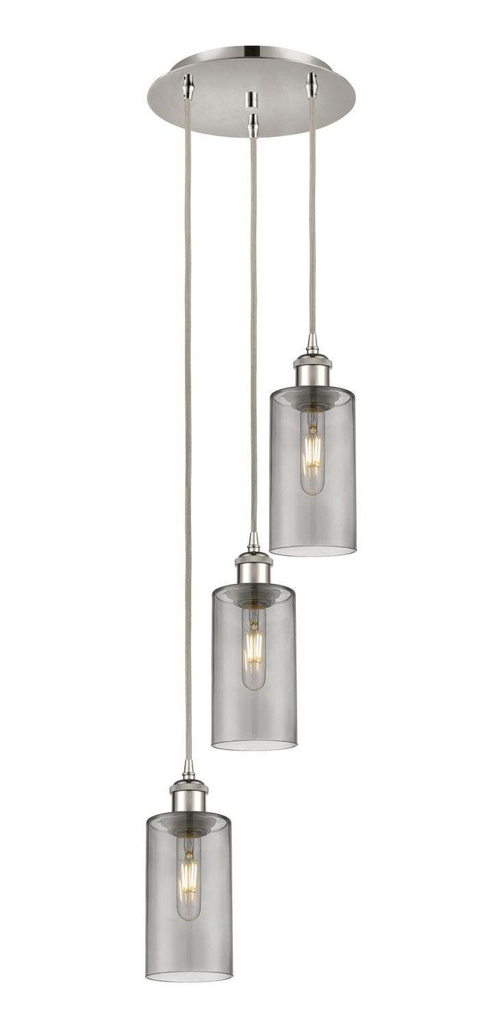 Innovations - 113B-3P-PN-G434-7SM - Three Light Pendant - Downtown Urban - Polished Nickel