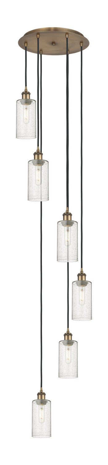 Innovations - 116B-6P-BB-G434-7SDY - Six Light Pendant - Downtown Urban - Brushed Brass