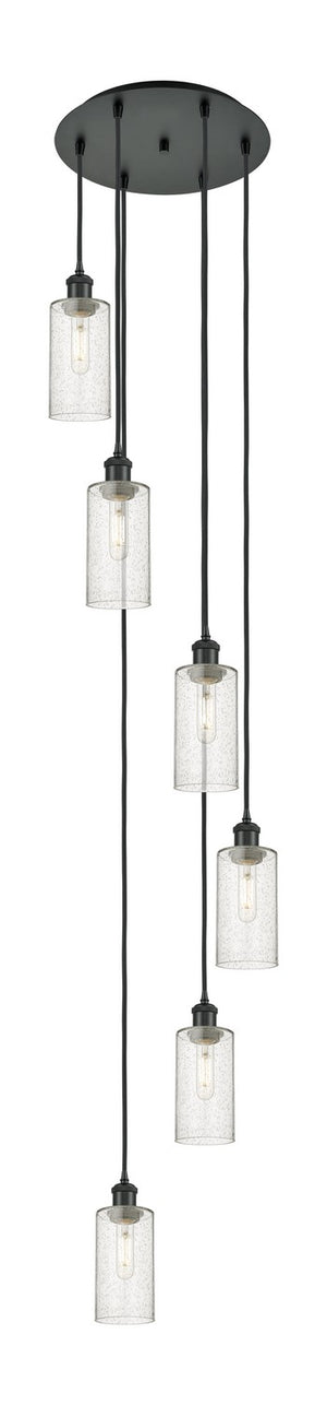 Innovations - 116B-6P-BK-G434-7SDY - Six Light Pendant - Downtown Urban - Matte Black