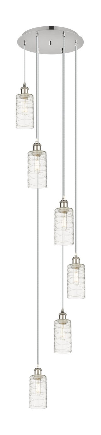 Innovations - 116B-6P-PN-G434-7DE - Six Light Pendant - Downtown Urban - Polished Nickel