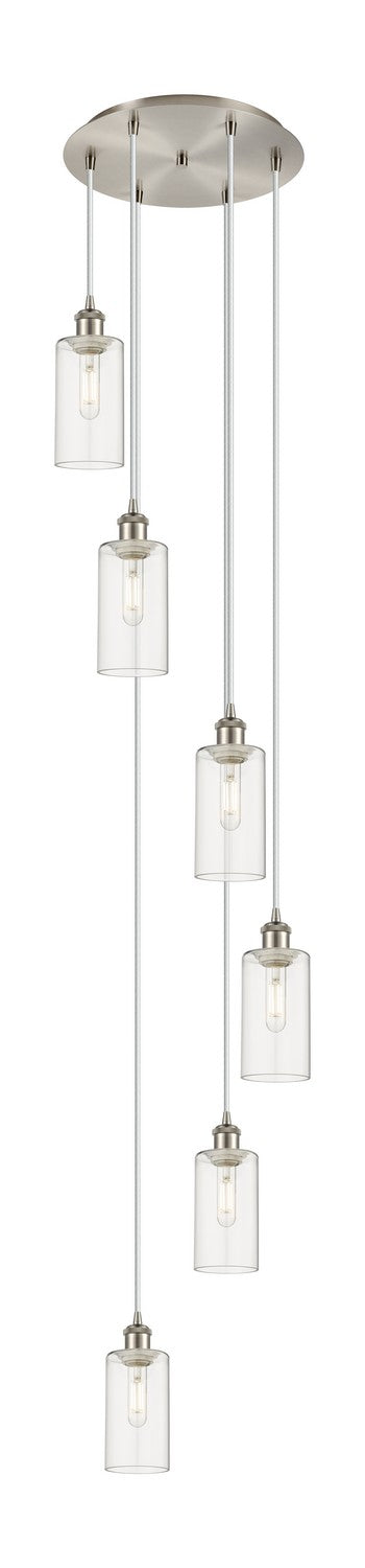 Innovations - 116B-6P-SN-G434-7CL - Six Light Pendant - Downtown Urban - Brushed Satin Nickel