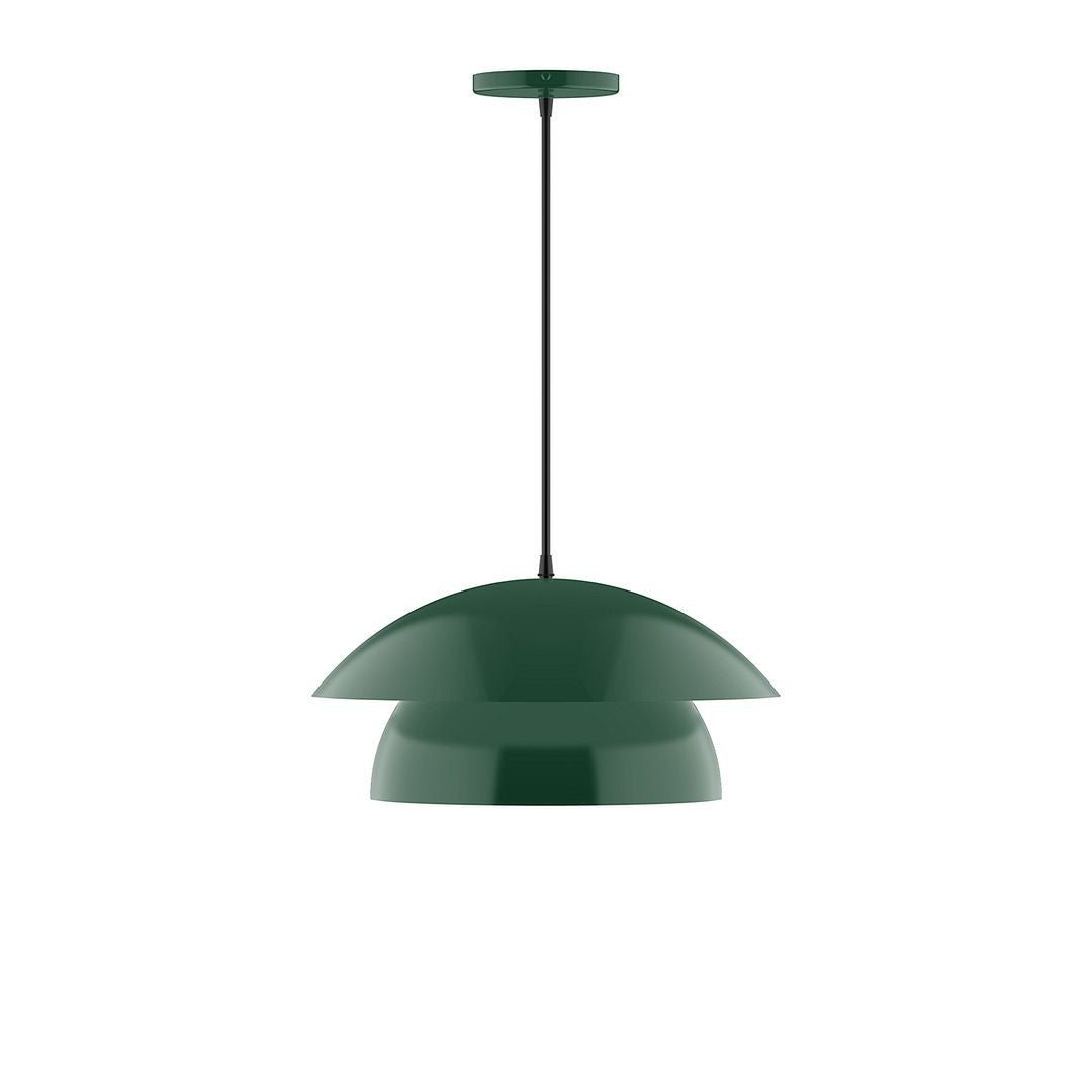 Montclair Light Works - PEBX446-42-C01 - One Light Pendant - Nest - Forest Green