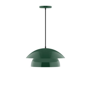 Montclair Light Works - PEBX446-42-C01 - One Light Pendant - Nest - Forest Green