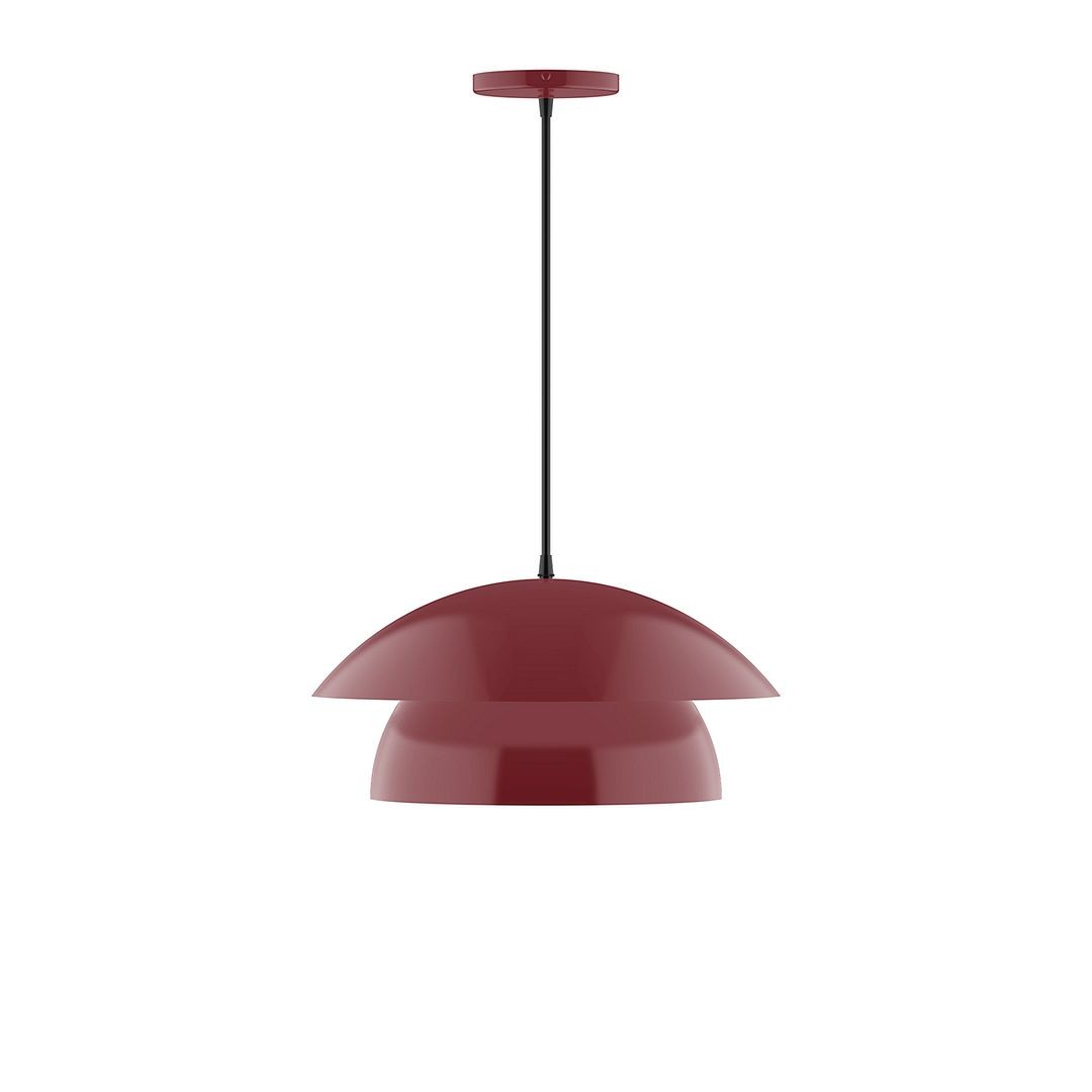 Montclair Light Works - PEBX446-55-C01 - One Light Pendant - Nest - Barn Red