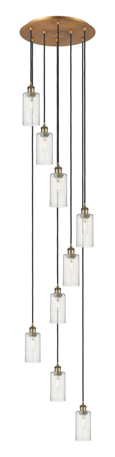 Innovations - 119B-9P-BB-G434-7SDY - Nine Light Pendant - Downtown Urban - Brushed Brass