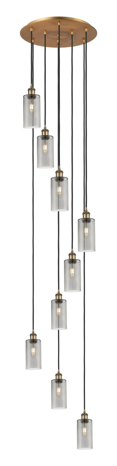 Innovations - 119B-9P-BB-G434-7SM - Nine Light Pendant - Downtown Urban - Brushed Brass