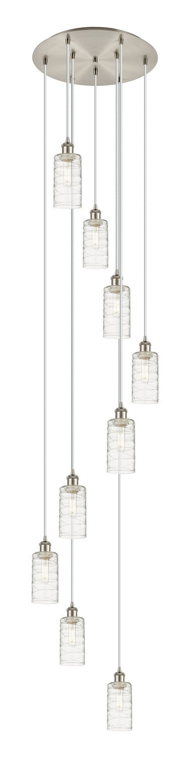 Innovations - 119B-9P-SN-G434-7DE - Nine Light Pendant - Downtown Urban - Brushed Satin Nickel