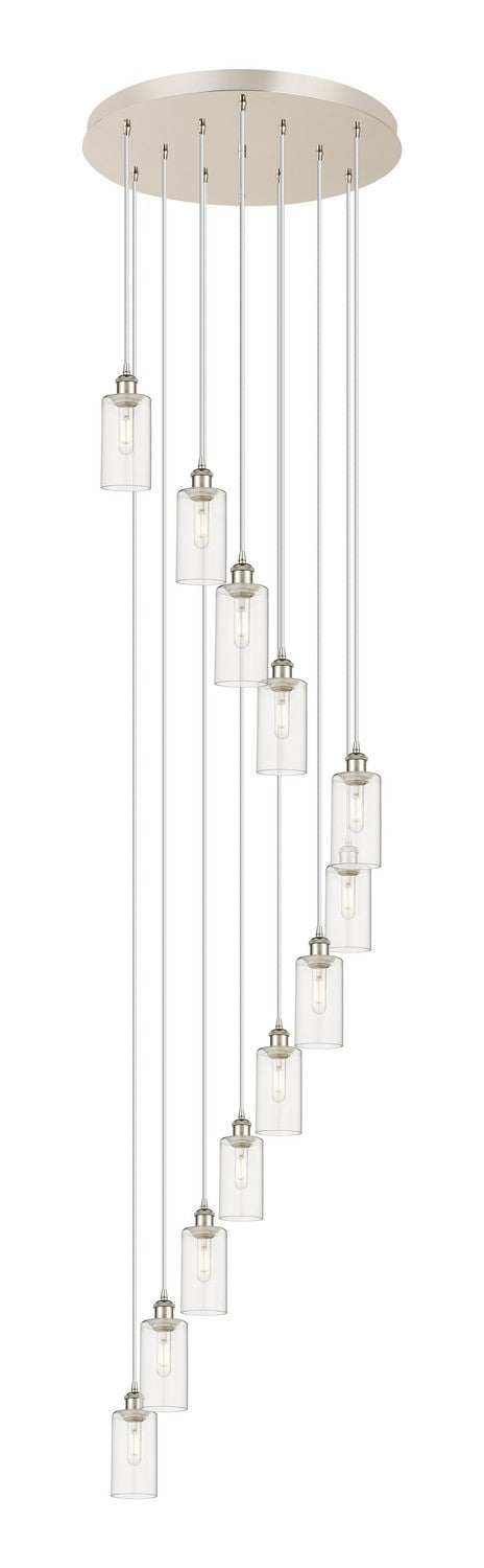 Innovations - 126B-12P-PN-G434-7CL - 12 Light Pendant - Downtown Urban - Polished Nickel