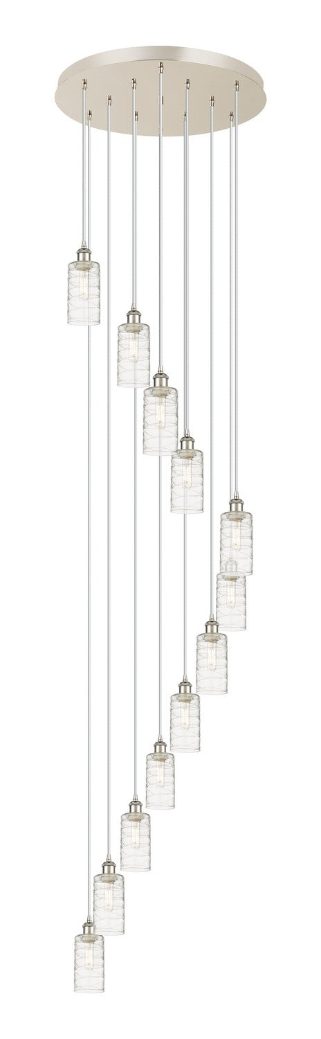 Innovations - 126B-12P-PN-G434-7DE - 12 Light Pendant - Downtown Urban - Polished Nickel