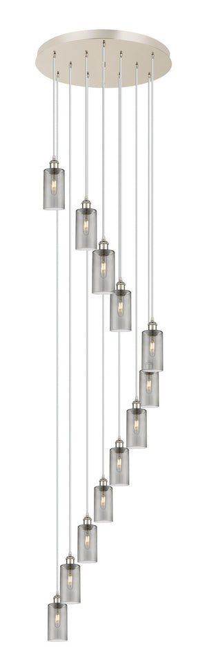 Innovations - 126B-12P-PN-G434-7SM - 12 Light Pendant - Downtown Urban - Polished Nickel