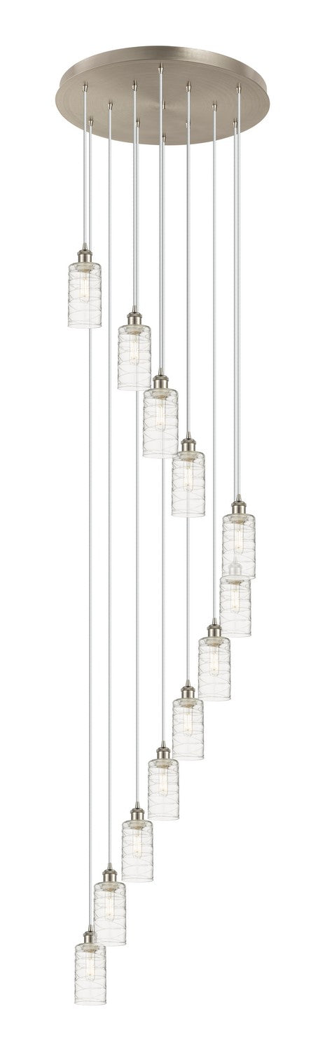 Innovations - 126B-12P-SN-G434-7DE - 12 Light Pendant - Downtown Urban - Brushed Satin Nickel