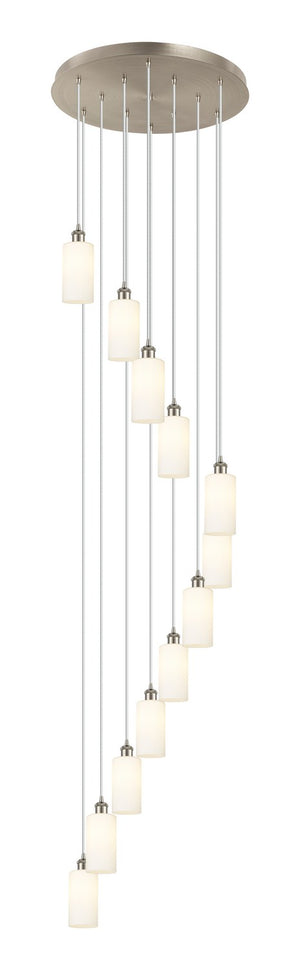 Innovations - 126B-12P-SN-G434-7WH - 12 Light Pendant - Downtown Urban - Brushed Satin Nickel