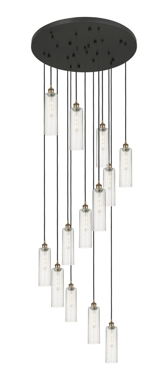 Innovations - 132BK-B-13P-BB-G434-12SDY - 13 Light Pendant - Downtown Urban - Brushed Brass