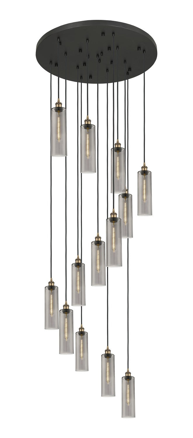 Innovations - 132BK-B-13P-BB-G434-12SM - 13 Light Pendant - Downtown Urban - Brushed Brass