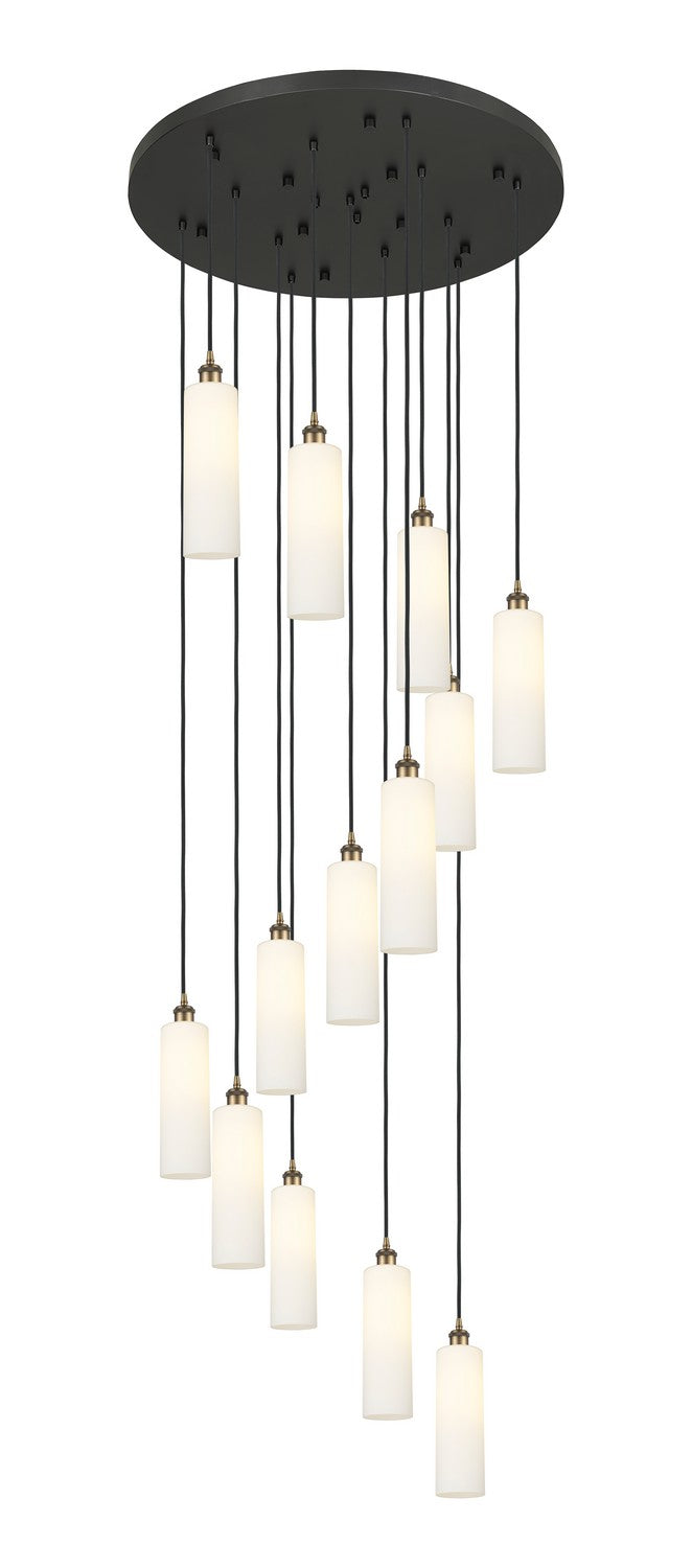 Innovations - 132BK-B-13P-BB-G434-12WH - 13 Light Pendant - Downtown Urban - Brushed Brass