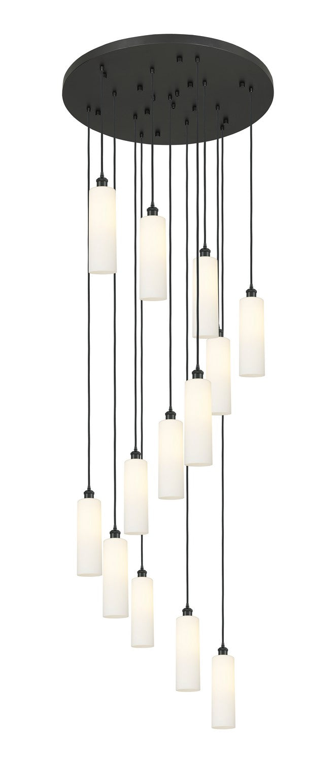 Innovations - 132BK-B-13P-BK-G434-12WH - 13 Light Pendant - Downtown Urban - Matte Black