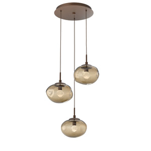 Hammerton Studio - CHB0068-03-BB-ZB-C01-L1 - LED Pendant - Nebula - Burnished Bronze
