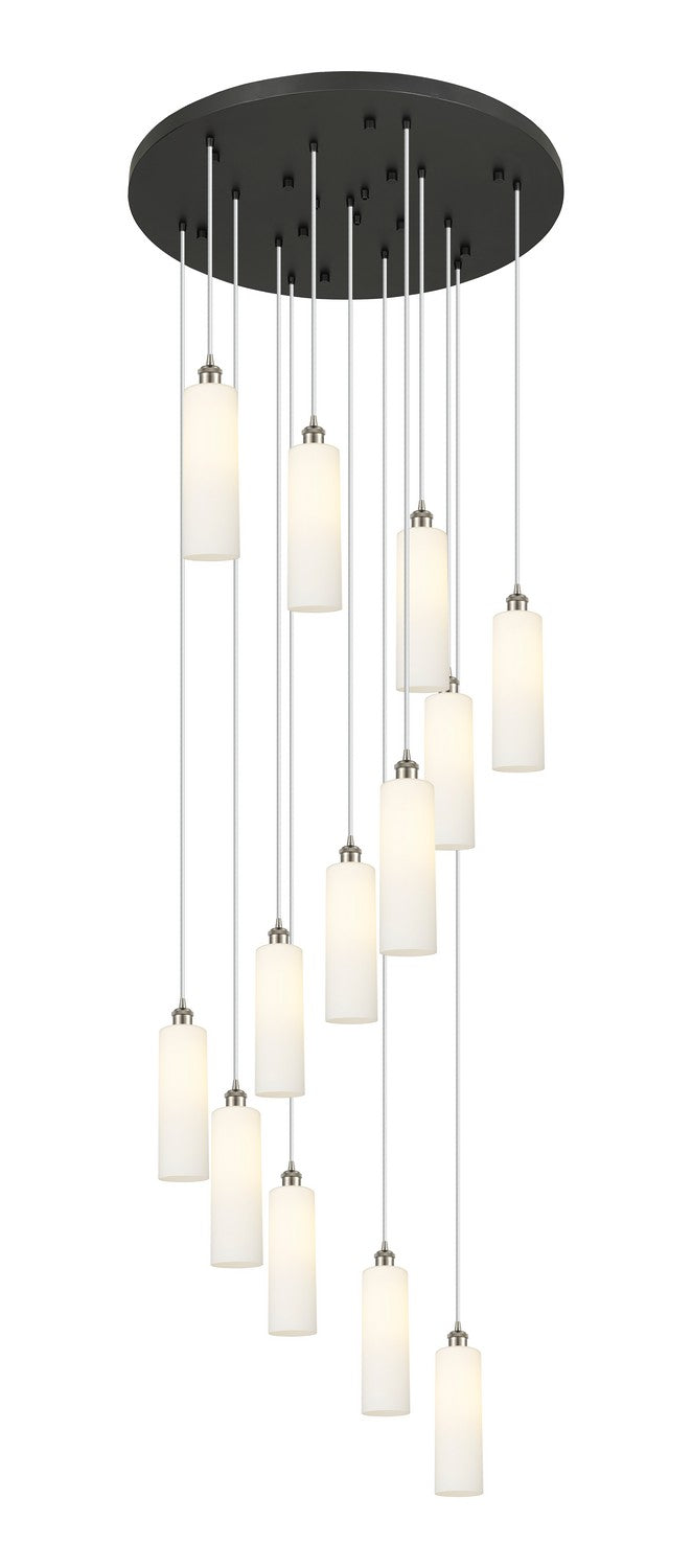 Innovations - 132BK-B-13P-SN-G434-12WH - 13 Light Pendant - Downtown Urban - Brushed Satin Nickel