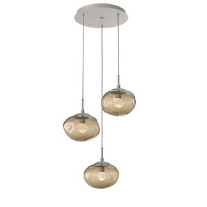 Hammerton Studio - CHB0068-03-BS-ZB-C01-L3 - LED Pendant - Nebula - Beige Silver