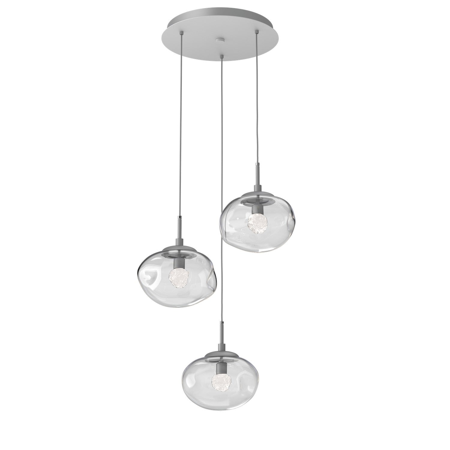 Hammerton Studio - CHB0068-03-CS-FC-C01-L3 - LED Pendant - Nebula - Classic Silver