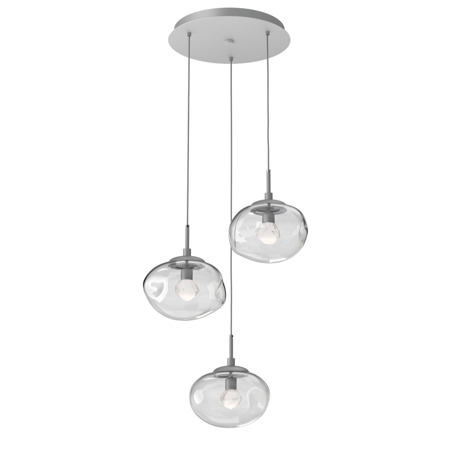 Hammerton Studio - CHB0068-03-CS-ZC-C01-L3 - LED Pendant - Nebula - Classic Silver