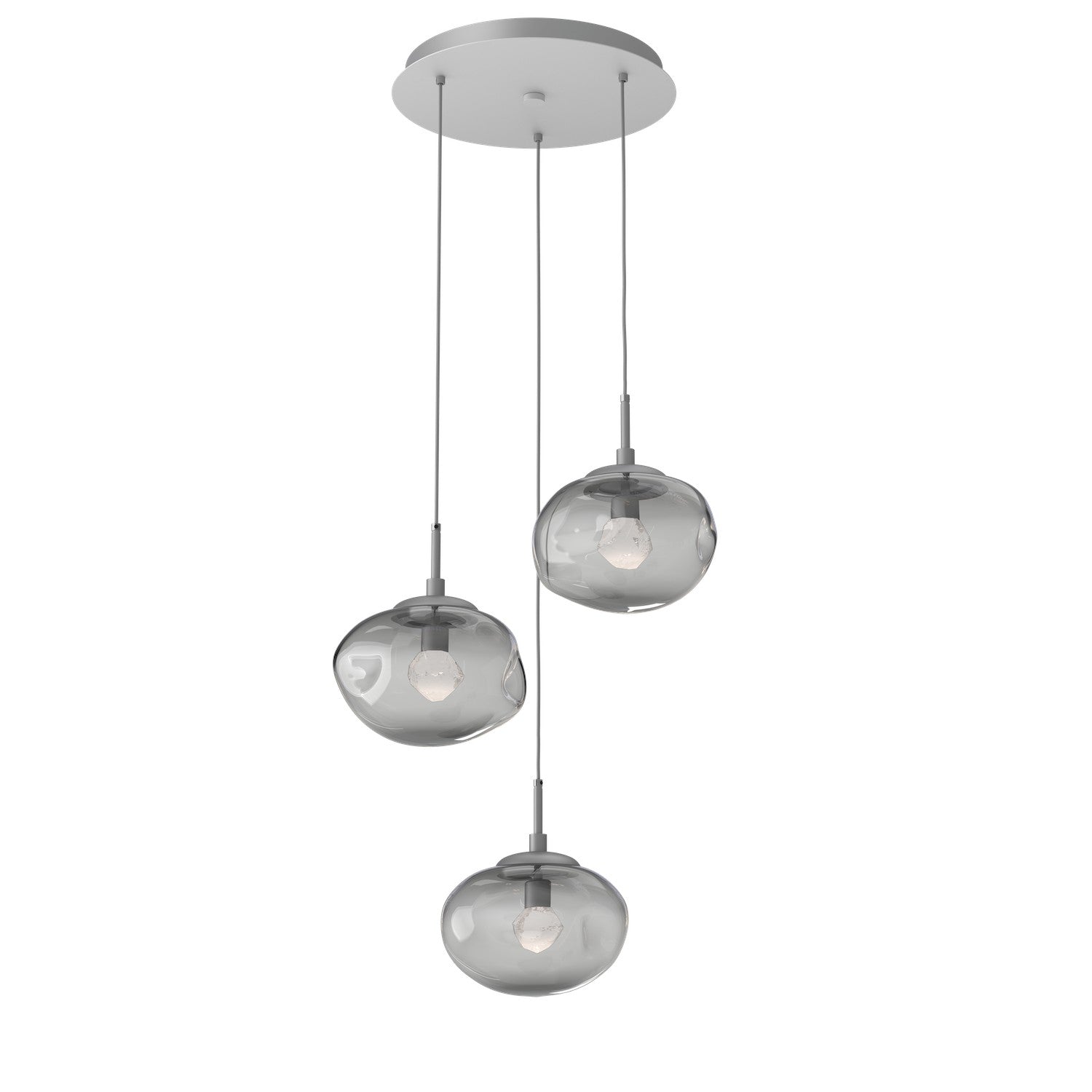 Hammerton Studio - CHB0068-03-CS-ZS-C01-L3 - LED Pendant - Nebula - Classic Silver