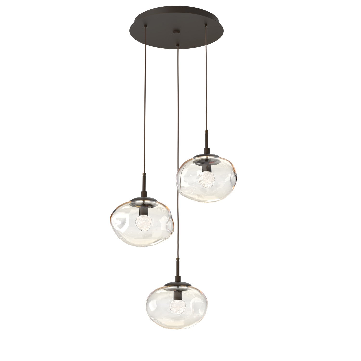 Hammerton Studio - CHB0068-03-FB-FA-C01-L1 - LED Pendant - Nebula - Flat Bronze