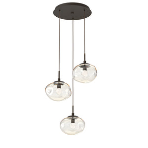 Hammerton Studio - CHB0068-03-FB-FA-C01-L3 - LED Pendant - Nebula - Flat Bronze