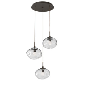 Hammerton Studio - CHB0068-03-FB-FC-C01-L1 - LED Pendant - Nebula - Flat Bronze
