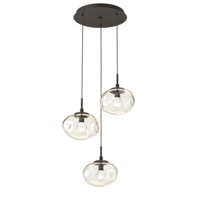 Hammerton Studio - CHB0068-03-FB-ZA-C01-L3 - LED Pendant - Nebula - Flat Bronze