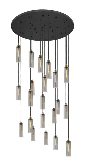 Innovations - 148BK-B-21P-BB-G434-12SM - 21 Light Pendant - Downtown Urban - Brushed Brass