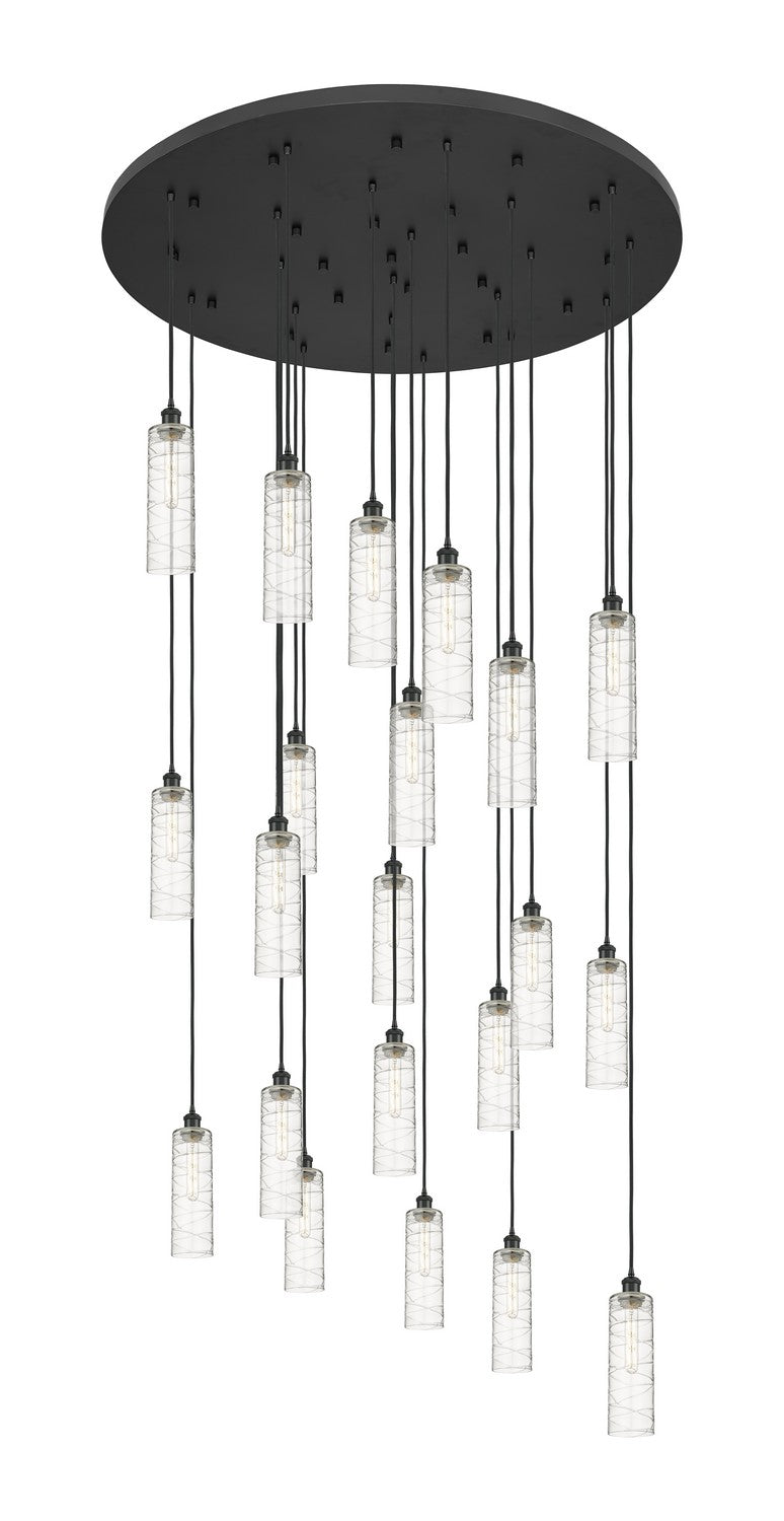 Innovations - 148BK-B-21P-BK-G434-12DE - 21 Light Pendant - Downtown Urban - Matte Black