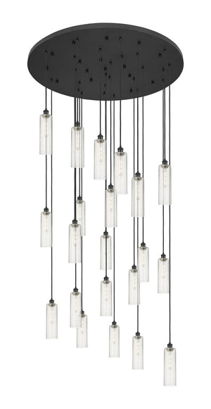 Innovations - 148BK-B-21P-BK-G434-12SDY - 21 Light Pendant - Downtown Urban - Matte Black