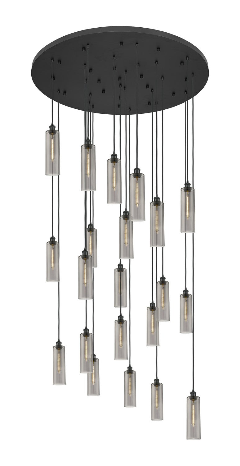 Innovations - 148BK-B-21P-BK-G434-12SM - 21 Light Pendant - Downtown Urban - Matte Black