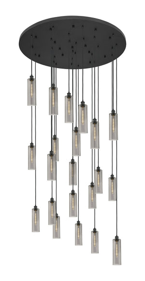 Innovations - 148BK-B-21P-BK-G434-12SM - 21 Light Pendant - Downtown Urban - Matte Black