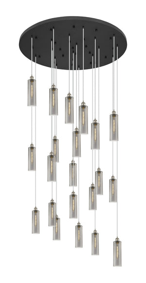 Innovations - 148BK-B-21P-SN-G434-12SM - 21 Light Pendant - Downtown Urban - Brushed Satin Nickel