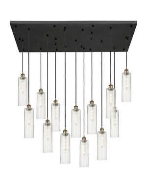 Innovations - 154BK-B-13P-BB-G434-12SDY - 13 Light Pendant - Downtown Urban - Brushed Brass