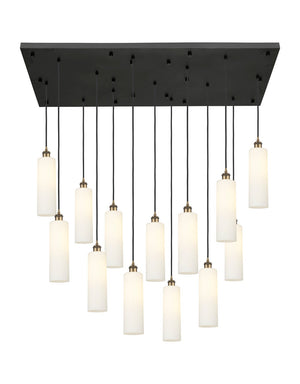 Innovations - 154BK-B-13P-BB-G434-12WH - 13 Light Pendant - Downtown Urban - Brushed Brass