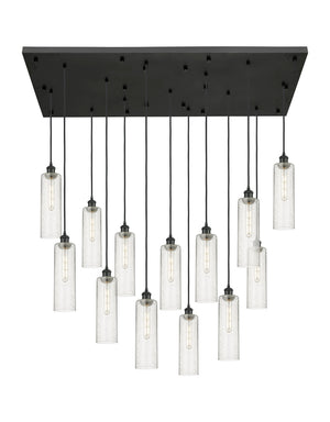 Innovations - 154BK-B-13P-BK-G434-12SDY - 13 Light Pendant - Downtown Urban - Matte Black